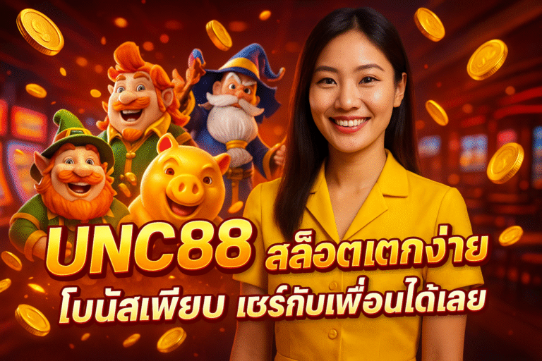 UNC88 สล็อตแตกง่าย โบนัสเพียบ แชร์กับเพื่อนได้เลย