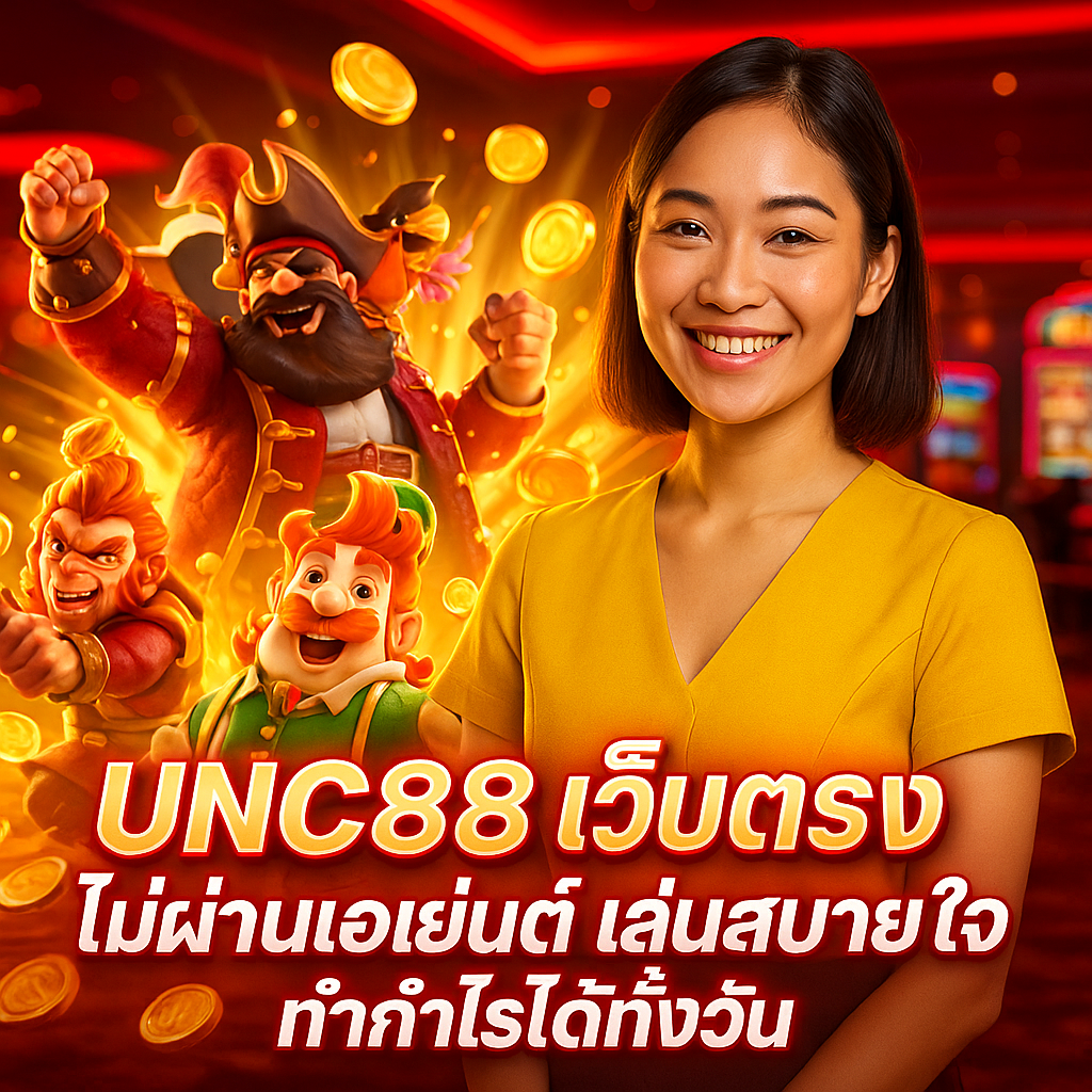 UNC88 เว็บตรง ไม่ผ่านเอเย่นต์ เล่นสบายใจ ทำกำไรได้ทั้งวัน